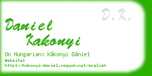 daniel kakonyi business card