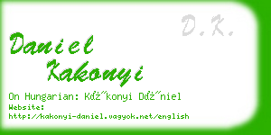 daniel kakonyi business card